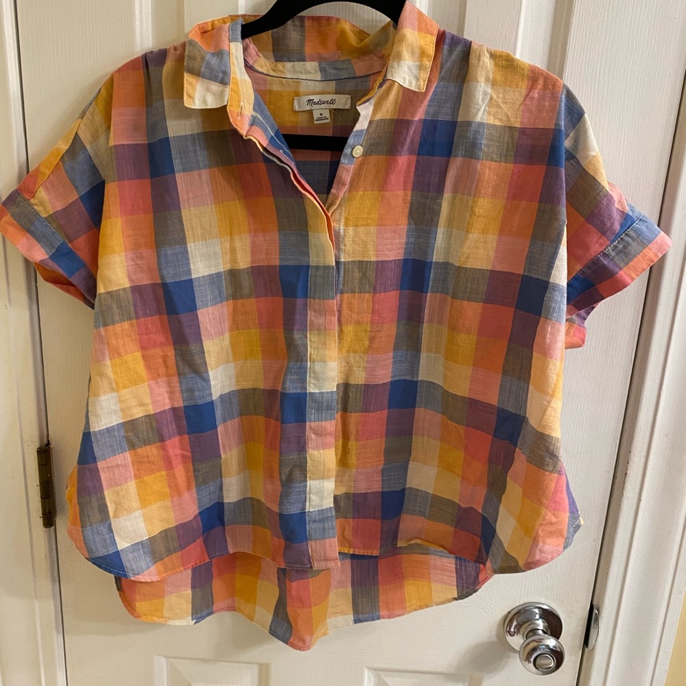Plaid hillside top from madewell
